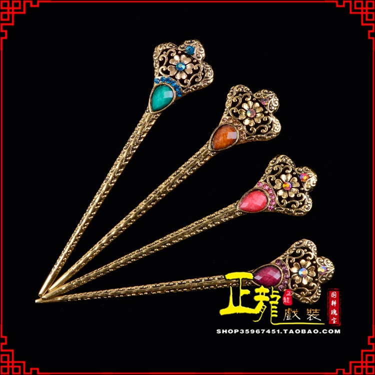 抚顺头饰老旦青衣员外夫人簪子 老旦发簪