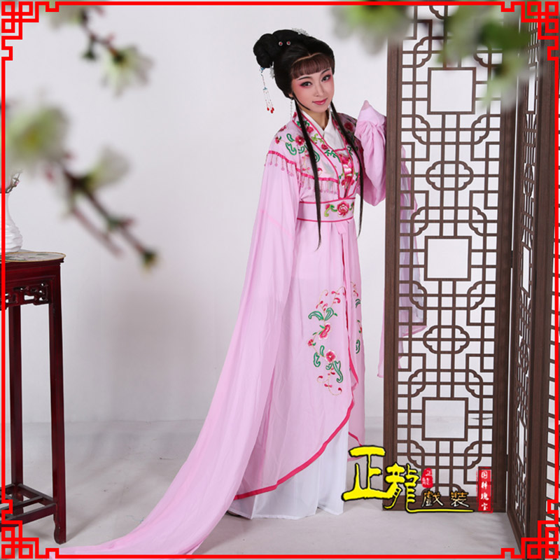 抚顺花旦黄梅戏服古装戏服水袖戏剧假云肩长披